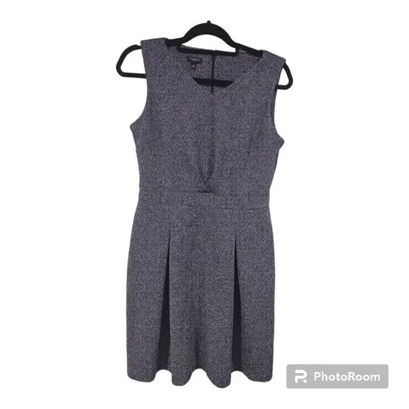 Talbots Women's Blue Tweed Midi Dress Size Medium Petite - Picture 1 of 3